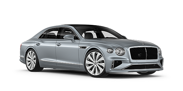 Bentley Taipei New Bentley Flying Spur sedan front three quarter in Silverlake paint