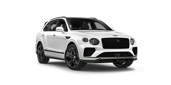 Bentley Taipei Bentley Bentayga Speed SUV in Snow Quartz Pearlescent by Mulliner white paint