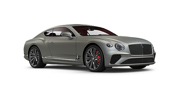 Bentley Taipei Bentley GT Speed coupe in Extreme Silver paint front 34