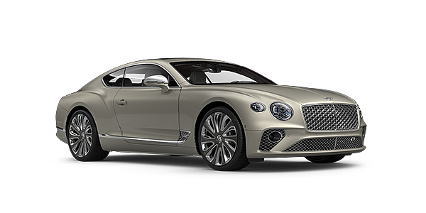 Bentley Taipei Bentley GT Mulliner coupe in White Sand paint front 34